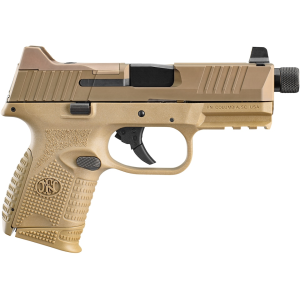 FN 509c Tactical 9mm Luger Pistol 4.32" Threaded Barrel 24+1 Round Flat Dark Earth