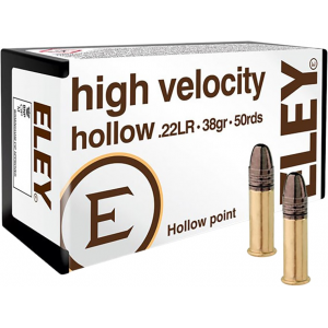 y High Velocity 22LR 38 Grain Lead Hollow Point Box Of 500 (10 Boxes Of 50) Ammo