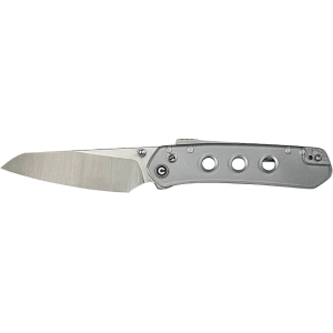 CIVIVI Vision FG Pocket Knife 3.54" Reverse Tanto Nitro-V Satin Blade Lexan Handle Silver - Civivi