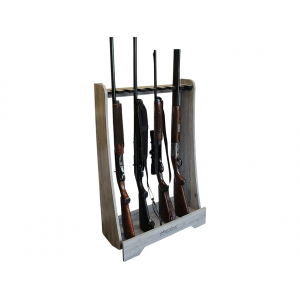 Rush Creek Creations 8 Gun Floor Wooden Gun Rack Barnwood - Rush Creek Creations