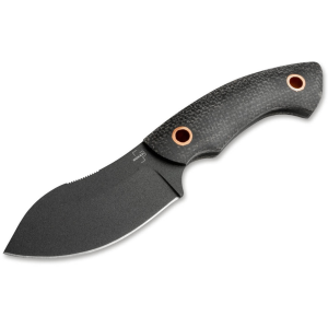 Boker Knives Nessmi Pro Fixed Blade Knife 2.76" Nessmuk D2 Black Blade Micarta Handle Black - Boker Knives