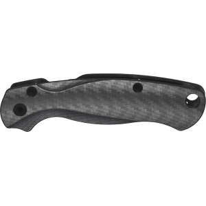 Flytanium Lotus Knife Scales for Spyderco Para Military 2 Carbon Fiber Weave - Flytanium