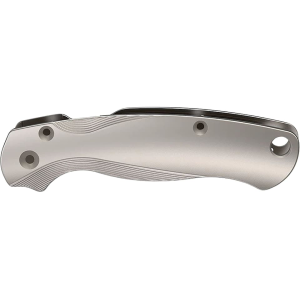 Flytanium Lotus Knife Scales for Spyderco Para Military 2 Titanium Bead Blast - Flytanium