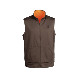Browning Men's Reversible Vest Blaze Orange/Major Brown Medium - Browning