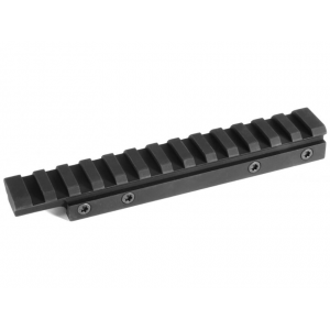 EGW HD 1-Piece Picatinny-Style Scope Base 3/8 Dovetail Adapter CZ 452, 453, 455, 511 Matte Black - Egw