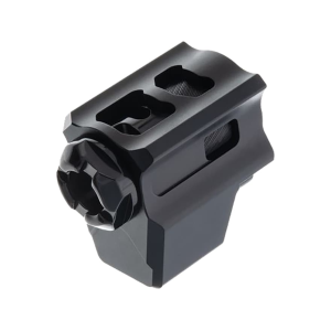 Tyrant Designs T-COMP Pistol Compensator for Glock 17, 19, 19X, 26, 34 Gen 3 9mm Luger 1/2-28 Thread Aluminum Black Black - Tyrant Designs