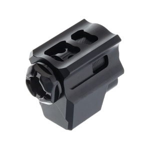 Tyrant Designs T-COMP Pistol Compensator for Glock 17, 19, 19X, 26, 34 Gen 4 9mm Luger 1/2-28 Thread Aluminum Black Black - Tyrant Designs