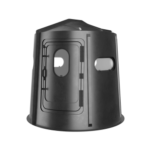 Maverick 5-Shooter GX Box Blind with Clear Windows Black - Maverick Blinds