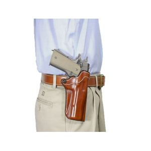 DeSantis Gunhide Top Cop 2.0 OWB Holster Right Hand 1911 Government Leather Tan - Desantis Gunhide