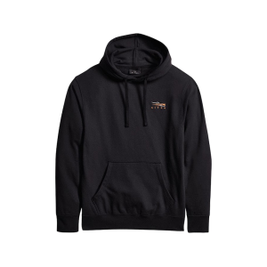 SITKA GEAR Men's Icon Classic Hoodie Black/Orange Medium