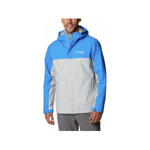 Columbia Men's PFG Storm II Rain Jacket Hyper Blue/Cool Gray 2XL - Columbia
