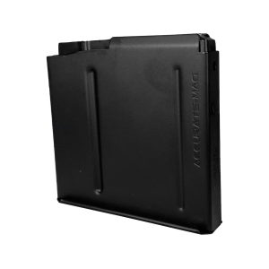 Accurate-Mag Magazine AICS Long Action 338 Lapua Magnum 5-Round 3.850" Length 3.750" Cartridge OAL Steel Teflon Black - Accurate-Mag