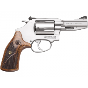SMITH & Wesson Performance Center Pro Series Model 60 357 Magnum Revolver 3" Stainless Barrel 5 Round Wood Grip