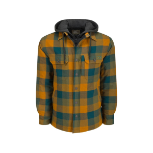Drake Men's Campfire Flannel Shirt Jacket Medal Bronze 2XL - Drake