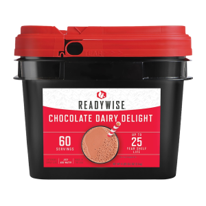 ReadyWise Whey Chocolate Milk Bucket Freeze Dried Food 60 Serving - Readywise