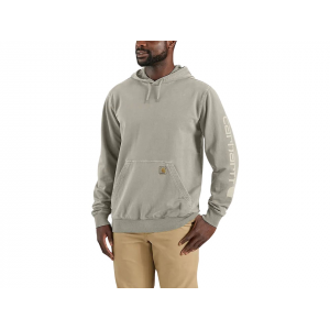 CARHARTT Men's Relaxed Fit Midweight Dyed French Terry Hoodie Greige 3XL