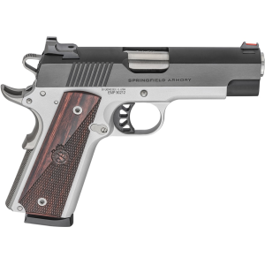 Springfield Armory 1911 Ronin EMP 9mm Luger Pistol 4" Barrel 10+1 Round Blued Slide Red Grip Cerakote Frame
