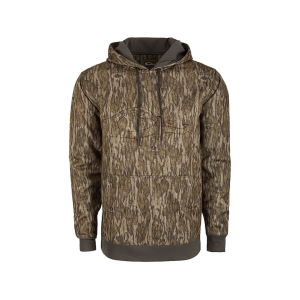 DRAKE Men's Back Eddy Embossed Hoodie Mossy Oak Bottomland Medium