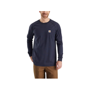 CARHARTT Men's FR Force Relaxed Fit Lightweight Long Sleeve Crew Neck T Shirt Dark Navy 2XL Tall