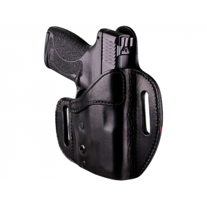 Urban Carry LockLeather OWB Holster Right Hand 1911 Officer, Glock 43, 43X, Sig P365XL, Springfield EMP, XDs Leather Black - Urban Carry