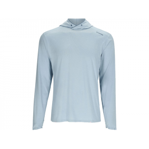 SIMMS Men's SolarFlex Hoodie Steel Blue Heather Medium