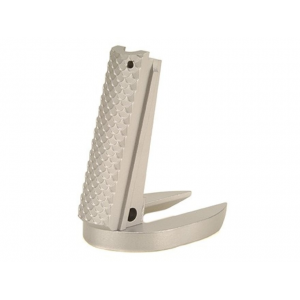 Ed Brown Mainspring Housing Flat with Drop-In Maxi-Well 1911 Government, Commander Snakeskin Stainless Steel - Ed Brown