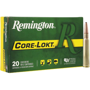 REMINGTON Core-lokt 338 Winchester Magnum Ammo 225 Grain Jacketed Soft Point Box Of 20