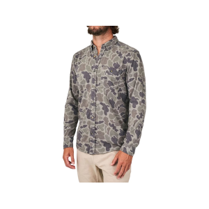 MARSH WEAR Men's Lobeco Long Sleeve Shirt Dark Green Mallard Camo 2XL