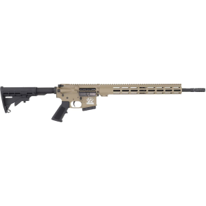 GLFA AR-15 Semi Automatic Rifle 350 Legend 18" Black Threaded Barrel Flat Dark Earth Frame Flat Dark Earth Collapsible Stock - Glfa