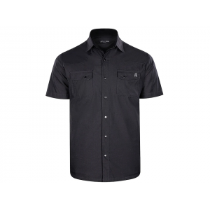 STONE GLACIER Men's Breaks Snap Short Sleeve Shirt Carbon Large