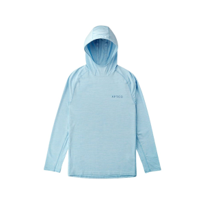 AFTCO Men's Adapt Hoodie Airy Blue Heather Large