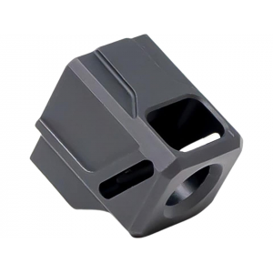 Faxon EXOS-523 Pistol Compensator for Glock 43 9mm 1/2"-28 Thread Aluminum Black - Faxon