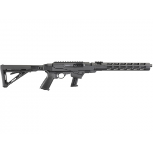 RUGER Pc Carbine M-lok Semi Automatic Rifle 9mm Luger 16.12" Fluted Black Threaded Barrel Black Frame Black Collapsible Stock