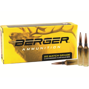 Berger Match Grade 6.5 PRC Ammo 156 Grain Berger Elite Hunter Jacketed Hollow Point Box Of 20 ger Match Grade 6.5 PRC 156 Grain Berger Elite Hunter Jacketed Hollow Point Box Of 20 Ammo