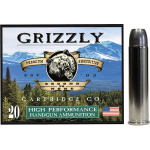 Grizzly Cartridge 460 S&W Magnum Ammo 335 Grain Flat Nose Box of 20