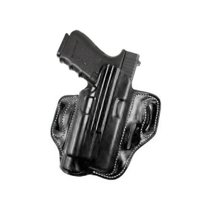 DeSantis Gunhide Speed-Lite OWB Holster Right Hand Glock 19, 19X, 23, 32, 45 with Streamlight TLR-7, TLR-8 Leather Black - Desantis Gunhide