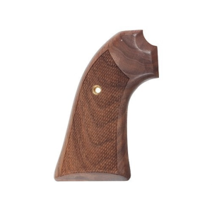 Hogue Cowboy Grips Ruger Bisley Checkered Walnut - Hogue