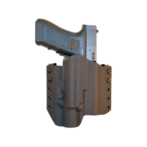 Comp-Tac Warrior OWB Holster Right Hand Glock 19, 19X, 23, 32, 45 with Streamlight TLR-7 Kydex Black - Comp-Tac