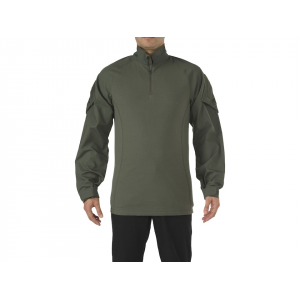 5.11 Men's Rapid Assault Quarter Zip Shirt TDU Green 3XL