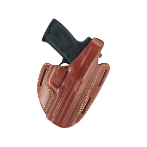 Gould & Goodrich B803 OWB Holster Right Hand S&W L Frame, Ruger GP100, SP101 3 to 4" Leather Chestnut - Gould & Goodrich