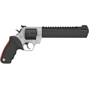 TAURUS Raging Hunter 454 Casull Revolver 8.375" Blued Barrel 5 Round Black Red Grip Stainless Frame