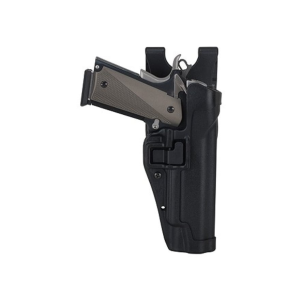 BLACKHAWK! Level 2 Serpa Auto Lock OWB Holster Right Hand 1911 Government Polymer Black - Blackhawk!