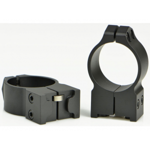 Warne 30mm Permanent-Attachable Ring Mounts Ruger #1, Mini-14/30, Blackhawk Matte High - Warne