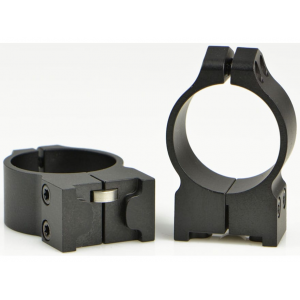 Warne 30mm Permanent-Attachable Ring Mounts Ruger #1, Mini-14/30, Blackhawk Matte Medium - Warne