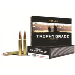 ler Trophy Grade 9.3x62mm Mauser 250 Grain Nosler AccuBond Bonded Polymer Tip Box Of 20 Ammo