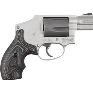 Hogue Bantam Grips for for S&W J-Frame Round Butt G10 Smooth Black and Gray - Hogue