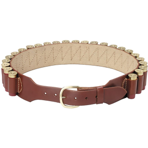 Triple K 70 12 Gauge Shotgun Shell Ammo Belt XL 43-48" Leather Walnut Oil - Triple K