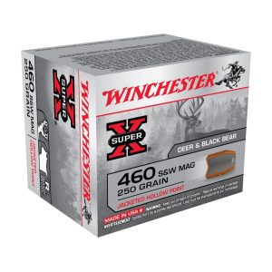 Winchester Super X 460 S&W Magnum Ammo 250 Grain Jacketed Hollow Point Box of 20 - Winchester