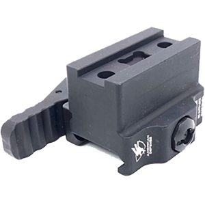 American Defense Quick-Detachable Fixed Magnifier Mount Flik, VMX-3,T & G33 Magnifiers Lower 1/3 Co-Witness Standard Lever Matte Black - American Defense
