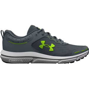 Under Armour Men's Charged Assert 10 Running Shoes Synthetic Gravel/Gravel/Lime Surge 8 D - Under Armour